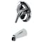 Kingston Brass Tub and Shower Faucet, Polished Chrome, Wall Mount KB531LTO - alternate 1